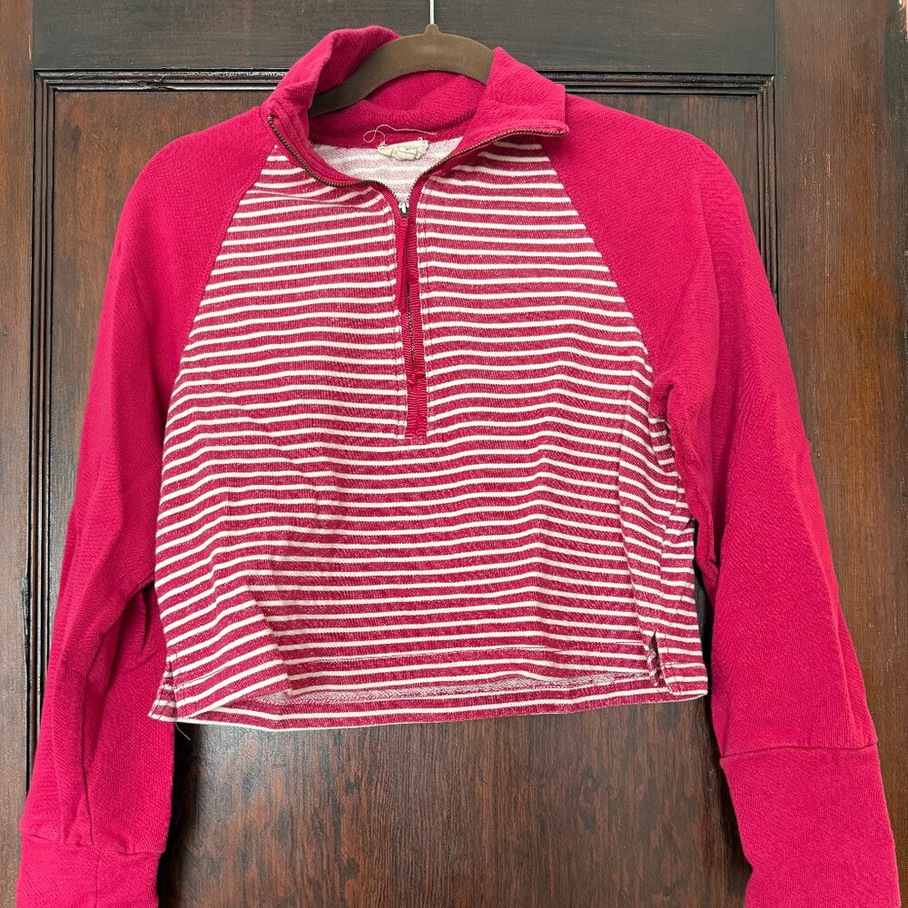 Pilcro XS Cropped Quarter-Zip